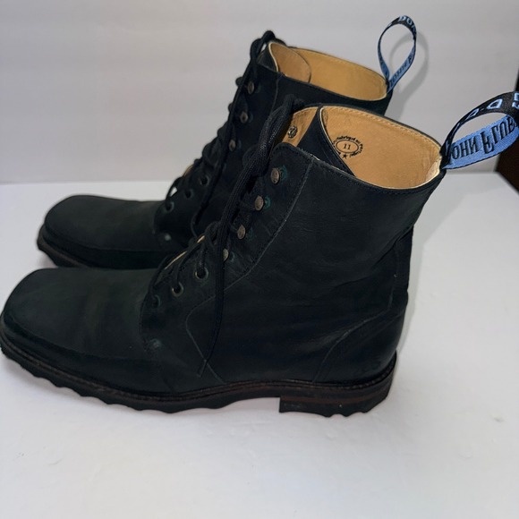 John Fluevog Wilsgaard 760 Turbo Size 11 Men's Black Military Style Combat Boot - Picture 6 of 16